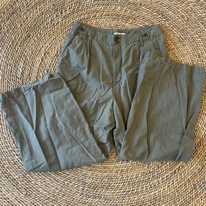 Madewell Olive Green Harlow Wide Leg Pant